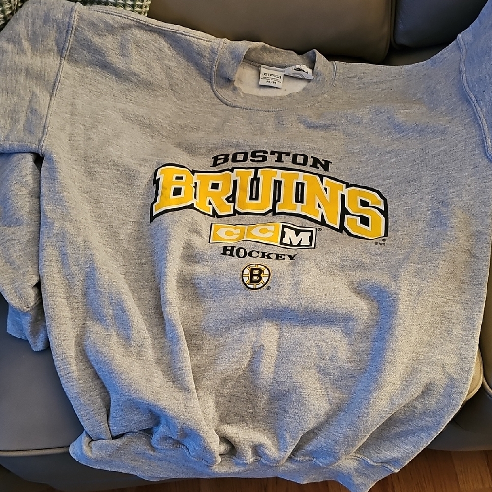 CCM Boston Bruins Gray Sweatshirt